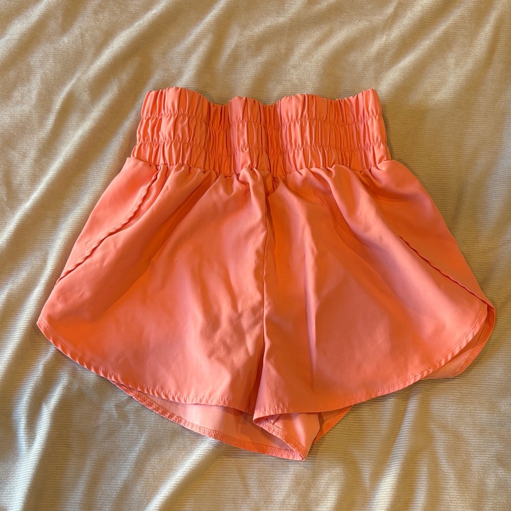 Coral Women's Elastic Waist Shorts